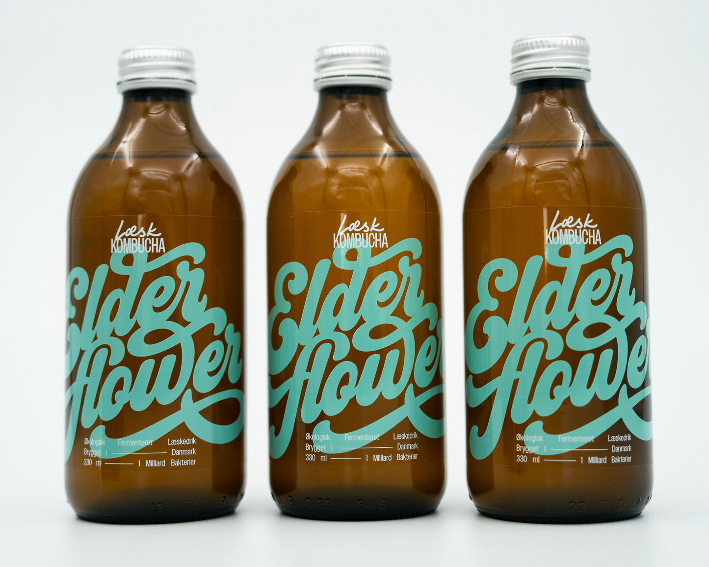 Elderflower Kombucha Glas Flaske 33CL