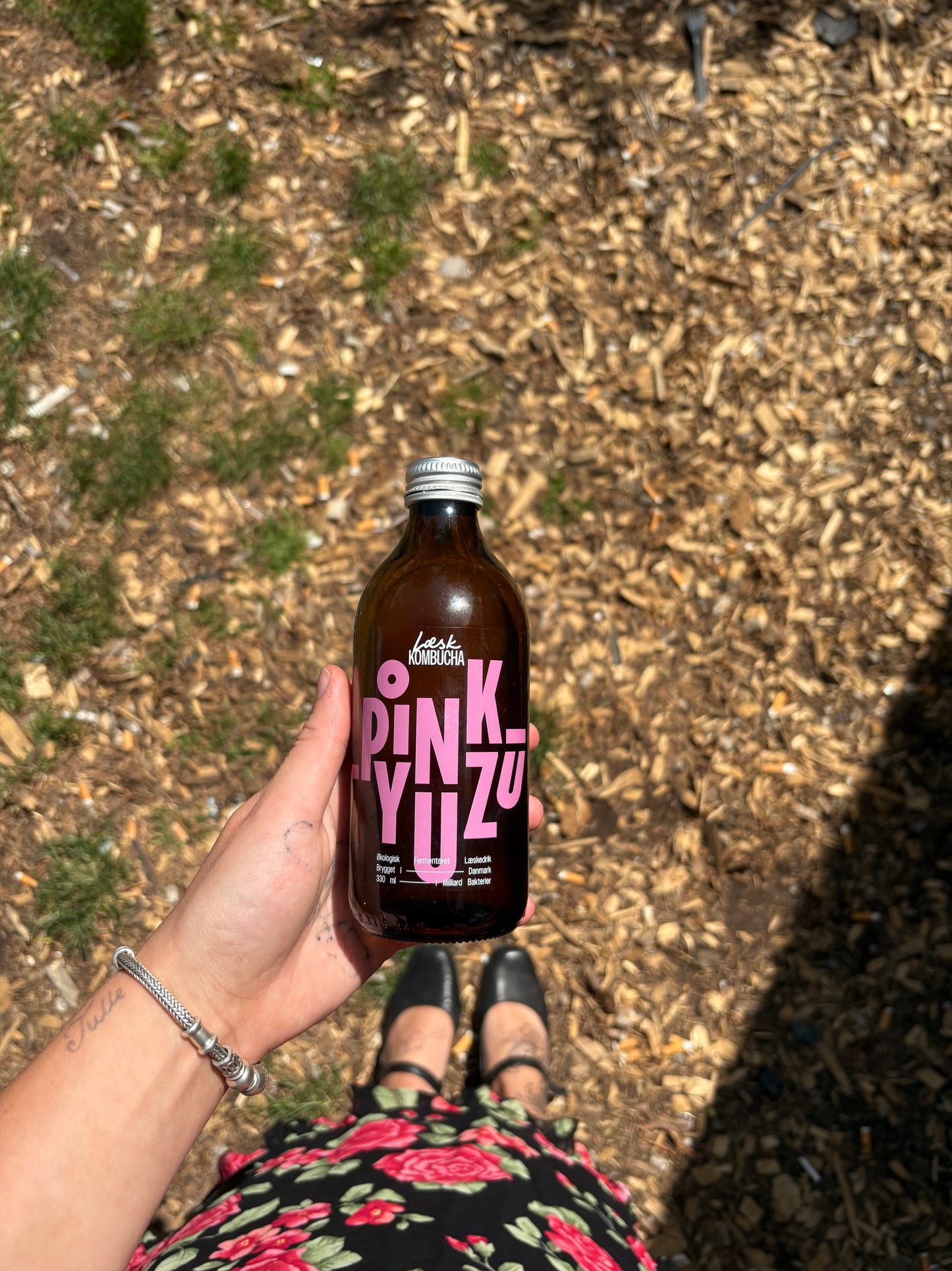 Pink Yuzu Kombucha Glas flaske 33 CL