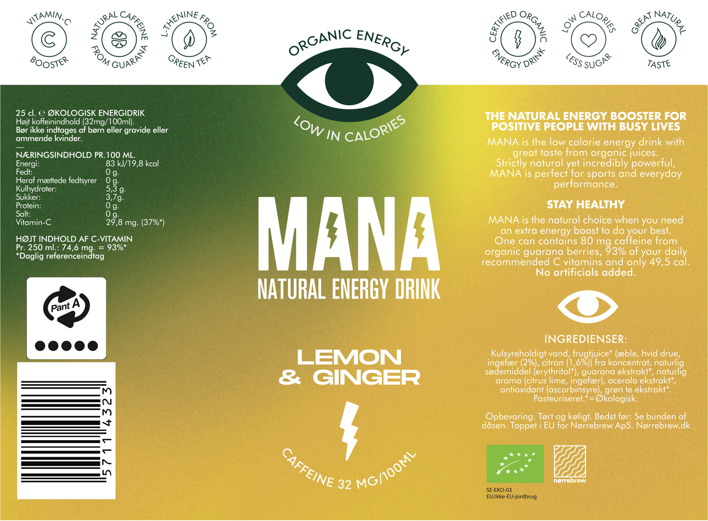 Mana Energy Drink - 24 dåser